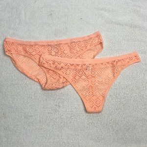 Victoria's Secret Peach Panties Size Xlarge